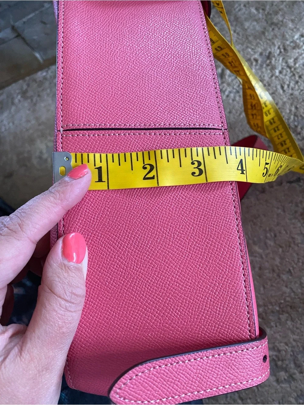 Coach Jordyn Watermelon Pink Pebbled Leather Backpack Retired Purse Handbag